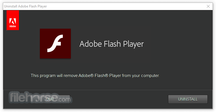 Adobe flash player update virus removal